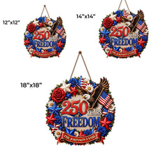 Load image into Gallery viewer, Personalized Patriotic Family Wood Sign Custom Name Gift for Dad