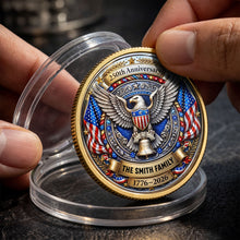 Load image into Gallery viewer, Personalized Commemorative Coin 250th Anniversary Gift for Family