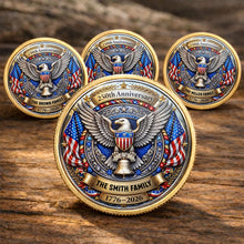 Load image into Gallery viewer, Personalized Commemorative Coin 250th Anniversary Gift for Family