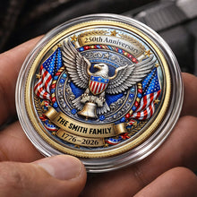 Load image into Gallery viewer, Personalized Commemorative Coin 250th Anniversary Gift for Family