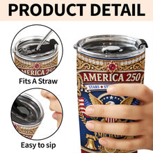 Load image into Gallery viewer, Personalized 20oz Stainless Steel Tumbler Custom Name Gift for Dad Independence Day