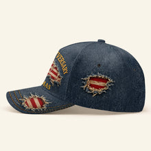 Load image into Gallery viewer, Personalized Classic Cap USA Flag Custom Name Gift for Dad
