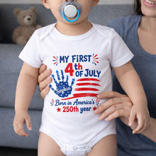 Load image into Gallery viewer, Personalized 4th of July Baby Onesie Custom Name Outfit for Family