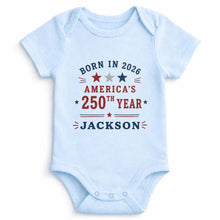 Load image into Gallery viewer, Personalized Custom Baby Onesie Custom Name 4th of July Gift