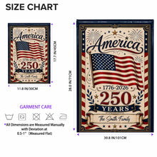Load image into Gallery viewer, Personalized Double-Sided Garden Flag USA Family Celebration