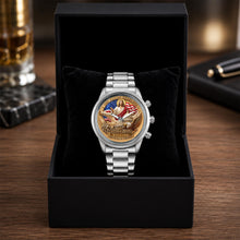 Load image into Gallery viewer, Personalized Black Men's Watch Custom Name Gift for Dad