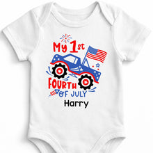 Load image into Gallery viewer, Personalized Baby Onesie My 1st Fourth of July Fireworks Gift