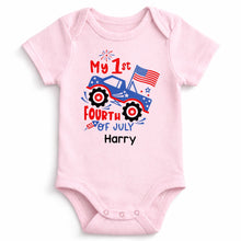 Load image into Gallery viewer, Personalized Baby Onesie My 1st Fourth of July Fireworks Gift