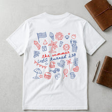 Load image into Gallery viewer, Personalized Custom T-Shirt Front and Back Independence Day Gift