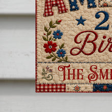 Load image into Gallery viewer, Personalized Double-Sided Garden Flag Custom Family Name 4th of July Gift