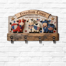 Load image into Gallery viewer, Personalized Farmhouse Key Holder Custom Family Name Gift