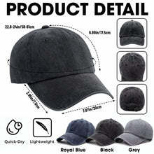 Load image into Gallery viewer, Personalized Washed Denim Cap Custom Name American Eagle Gift
