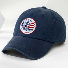 Load image into Gallery viewer, Personalized Washed Denim Cap Custom Name American Eagle Gift