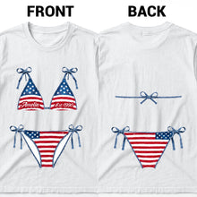 Load image into Gallery viewer, Personalized American Flag T-Shirt Custom Design Gift