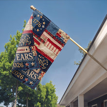 Load image into Gallery viewer, Personalized Double-Sided Garden Flag Custom Family Name 4th of July Gift