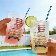 Load image into Gallery viewer, Personalized Frosted Cups Custom Name Gift for 4th of July
