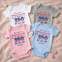 Load image into Gallery viewer, Personalized Baby Onesie Custom Name 4th of July Gift Idea