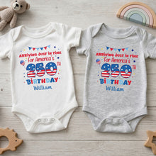 Load image into Gallery viewer, Personalized Baby Onesie Custom Name 4th of July Gift Idea
