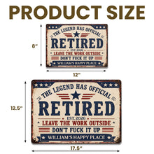 Load image into Gallery viewer, Personalized Metal Sign Custom Name Gift for Dad 4th of July