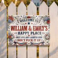 Load image into Gallery viewer, Personalized Metal Sign Custom Family Decor Gift for Home