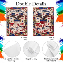 Load image into Gallery viewer, Personalized Double-Sided Garden Flag Custom Family Name 4th of July Gift