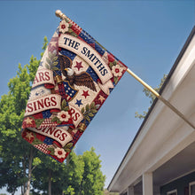Load image into Gallery viewer, Personalized Double-Sided Garden Flag Custom Family Name 4th of July Gift