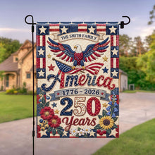 Load image into Gallery viewer, Personalized Double-Sided Garden Flag Custom Family Name USA | GradoCreations