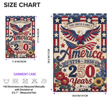 Load image into Gallery viewer, Personalized Double-Sided Garden Flag Custom Family Name USA | GradoCreations