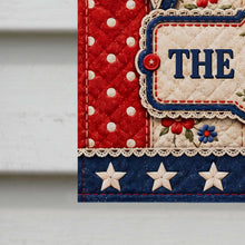 Load image into Gallery viewer, Personalized 4th of July Garden Flag Custom Family Name Gift