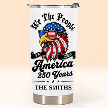 Load image into Gallery viewer, Personalized 20oz Stainless Steel Tumbler Custom Name Eagle Gift for Dad