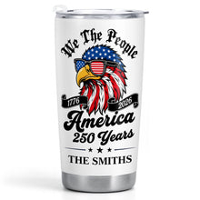 Load image into Gallery viewer, Personalized 20oz Stainless Steel Tumbler Custom Name Eagle Gift for Dad