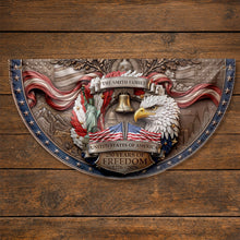 Load image into Gallery viewer, Personalized Non-Pleated Fan Flag Custom Family Name Gift for Independence Day
