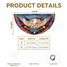Load image into Gallery viewer, Personalized Family Eagle Fan Flag Custom Name 4th of July Gift