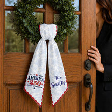 Load image into Gallery viewer, Personalized Decorative Sash with American Flag Design for 4th of July Events