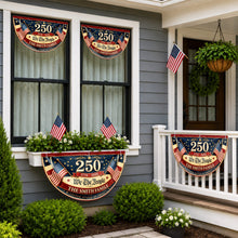 Load image into Gallery viewer, Personalized USA Flag Non-Pleated Fan Flag Custom Family Gift