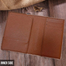 Load image into Gallery viewer, Personalized PU Leather Passport Holder Custom Name Travel Gift