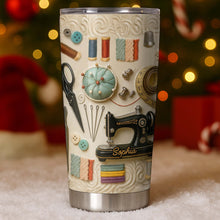 Load image into Gallery viewer, Personalized 20oz Stainless Steel Tumbler Custom Name Gift for Crafters