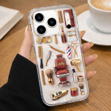 Load image into Gallery viewer, Personalized Clear Phone Case Custom Name Gift for Barber
