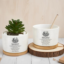 Load image into Gallery viewer, Personalized Ceramic Plant Pot Custom Name Gift for Nail Artist
