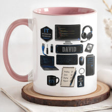Load image into Gallery viewer, Personalized Accent Mug Custom Name Gift for Engineer