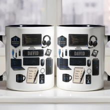 Load image into Gallery viewer, Personalized Accent Mug Custom Name Gift for Engineer