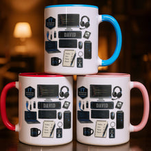 Load image into Gallery viewer, Personalized Accent Mug Custom Name Gift for Engineer