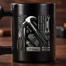 Load image into Gallery viewer, Personalized Wrench Handle Coffee Mug Custom Name Gift for Dad