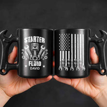 Load image into Gallery viewer, Personalized Wrench Handle Coffee Mug Custom Name Gift for Dad