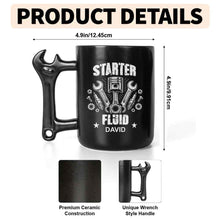 Load image into Gallery viewer, Personalized Wrench Handle Coffee Mug Custom Name Gift for Dad