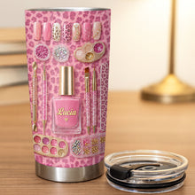 Load image into Gallery viewer, Personalized Leopard Pattern 20oz Tumbler Custom Name Gift