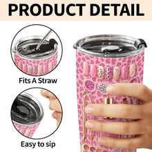 Load image into Gallery viewer, Personalized Leopard Pattern 20oz Tumbler Custom Name Gift