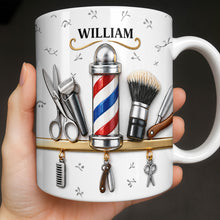 Load image into Gallery viewer, Personalized Barber Tools Coffee Mug Custom Gift for Dad