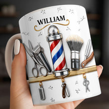 Load image into Gallery viewer, Personalized Barber Tools Coffee Mug Custom Gift for Dad