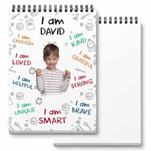 Load image into Gallery viewer, Personalized Sketch Book Custom Photo Affirmations Gift for Kids